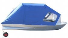 Алюминиевая лодка Мста-Н 3.7 м., <br>с тентом, дугами, стеклом, булями и колёсами